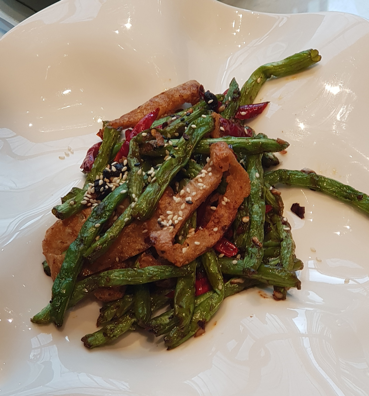 Fried Green Beans with Dried Tofu