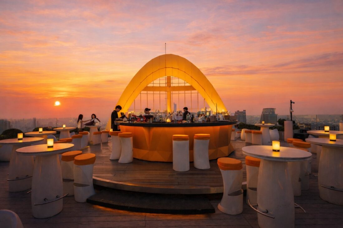 Progressive Rooftop Dining Journey