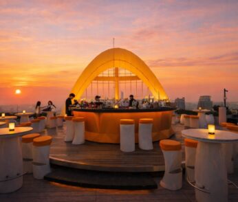 Progressive Rooftop Dining Journey